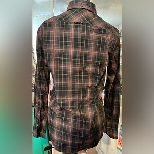 Ben Sherman Plaid Long Sleeve Button Down Shirt Size S